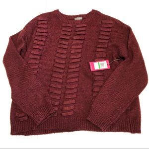 Vince Camuto Maroon Sweater NWT Size Large